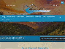Tablet Screenshot of discovermontana.net